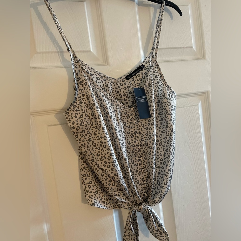 Abercrombie and fitch leopard print camisole NWT